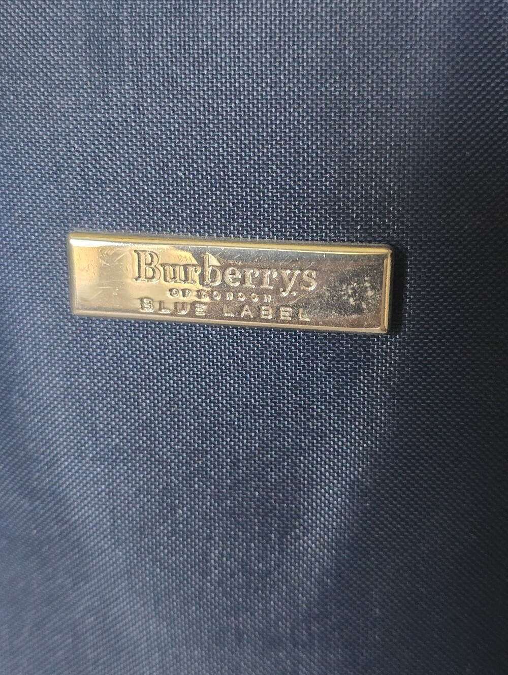 Authentic Burberry Navy Bucket Bag with Black Trim - Picture 5 of 12